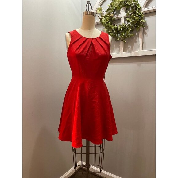 Express Dresses & Skirts - Express Red Keyhole A-Line Dress Sleeveless Size 0